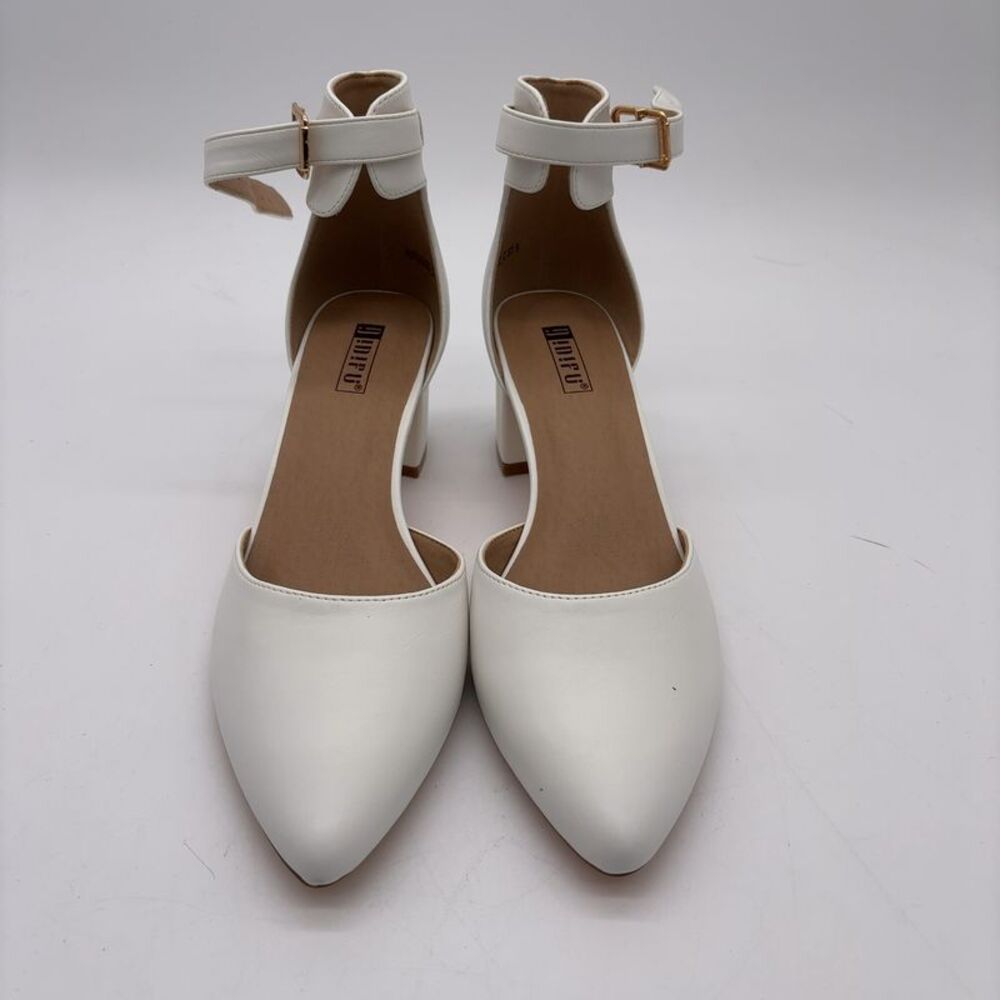 unknown brand Chunky Heel Ankle Strap Pumps